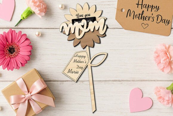 Download SVG Sun Flower Mother's Day Gift Card - Mother Collection
